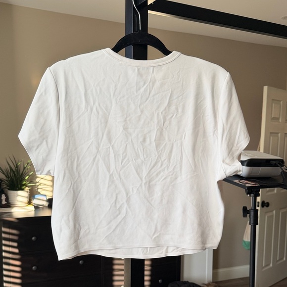 White Women's Crop Top - Picture 3 of 3